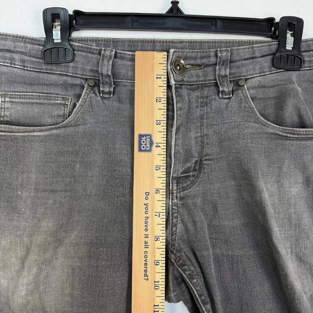 Perry Ellis Skinny Fit Stretch Jeans Men's 30x30 Gray Cotton Blend Low Rise